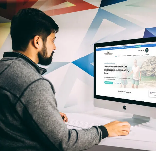 Counselling in Melbourne website mockup
