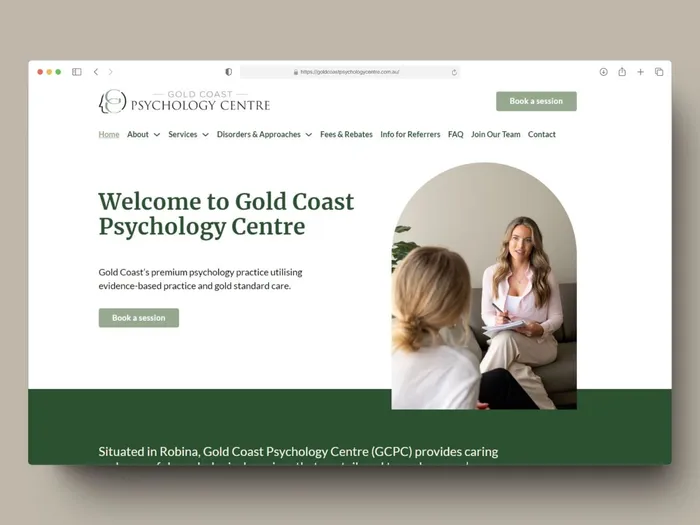 Gold Coast Psychology Centre website