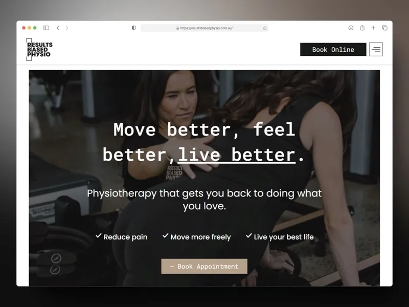 Results Based Physiotherapy website