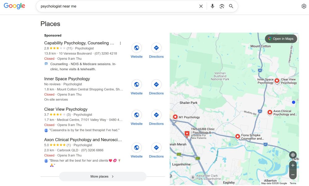 Psychologist near me